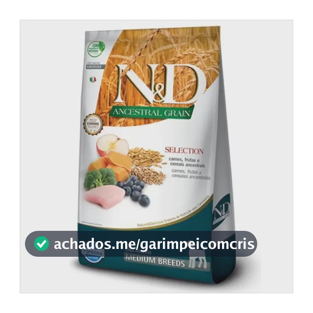 Ração Seca N&d Ancestral Meduim Selection Cães Adultos 15kg