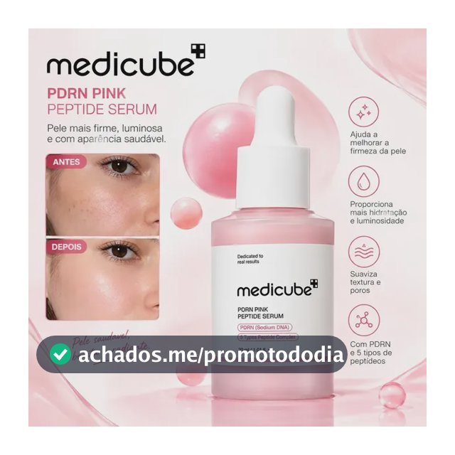 Sérum Facial Medicube PDRN Pink Peptide 30ml para Hidratação, Firmeza e Elasticidade