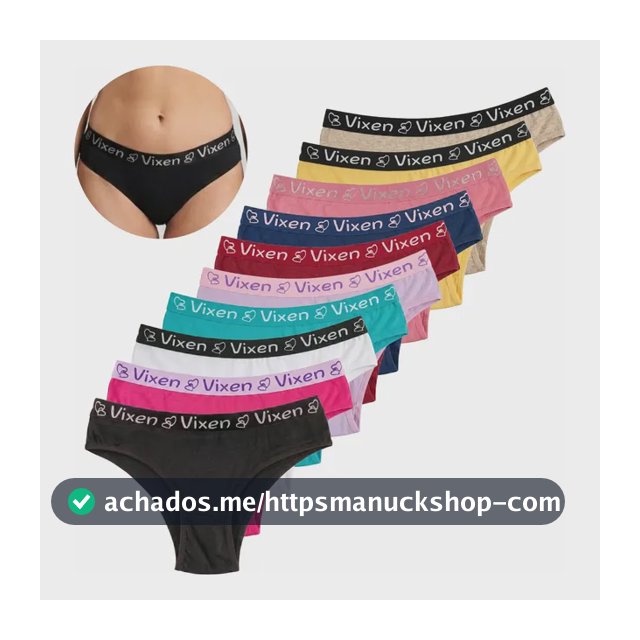 Kit 10 Calcinhas Feminina De Algodão Tanga Adulto Cós Largo