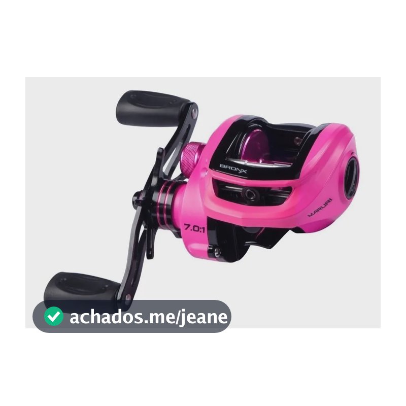 Carretilha Maruri Bronx 11000 esquerdo cor rosa