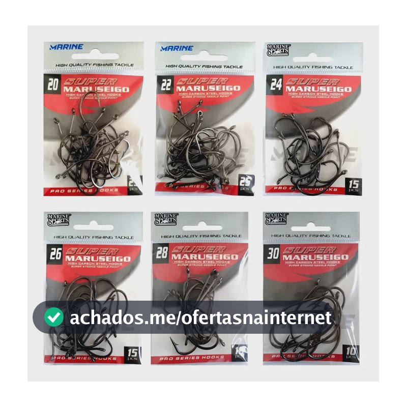 Kit Anzol Pesca Tilápia Porquinho Papa Terra Traíra Corvina  Kit 3