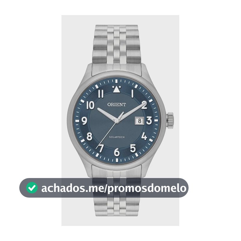 Relógio Orient Solartech Neosports Masculino Aço Inoxidável Azul