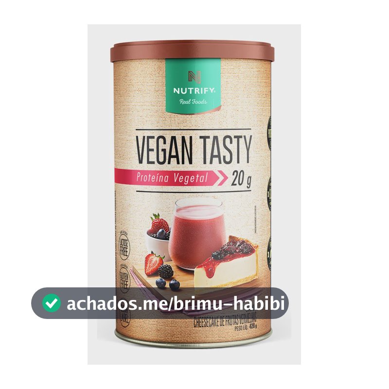 Proteína Vegan Tasty Frutas Vermelhas 420g Nutrify Frutas Vermelhas