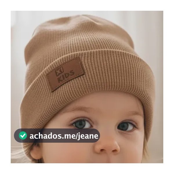 Touca Gorro Bebê Canelada Com Dobra Rn Ao Gg