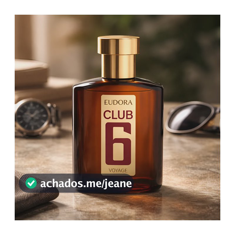Perfume Club 6 Voyage Deo Colônia Masculino 95ml / Eudora