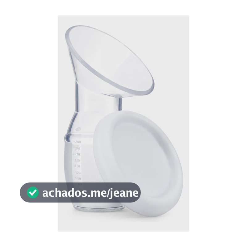 Copo Coletor Leite Materno Silicone Ajustável Seguro