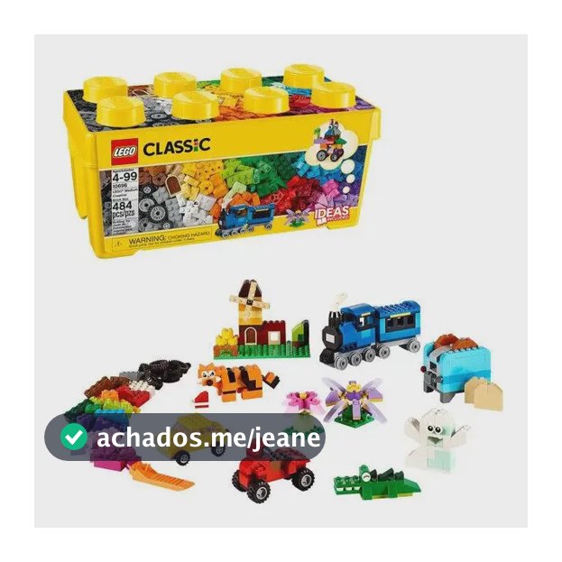 LEGO Classic - Caixa Média de Peças Criativas - 484 Peças - 10696