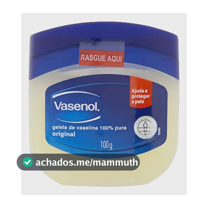 Vasenol Geleia Vaselina Original100g 100%pura Hidratação Sec