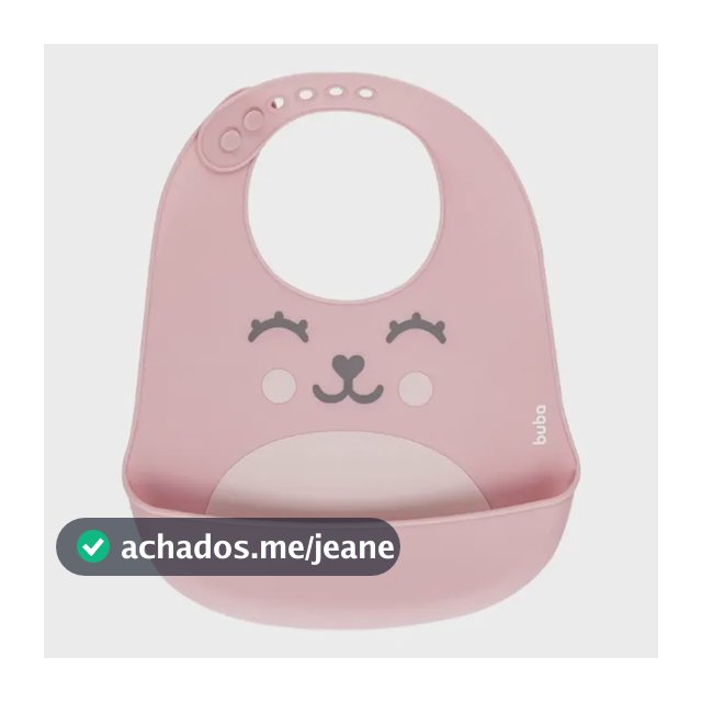 Babador Em Silicone Com Pega-migalhas Rosa Gumy Buba