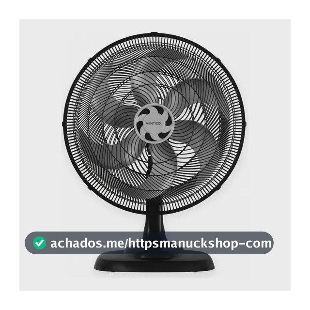 Ventilador De Mesa Ventisol Turbo 6 50cm 135w 127v 50 Cm 60 Preto 127v Cinza Plástico 6