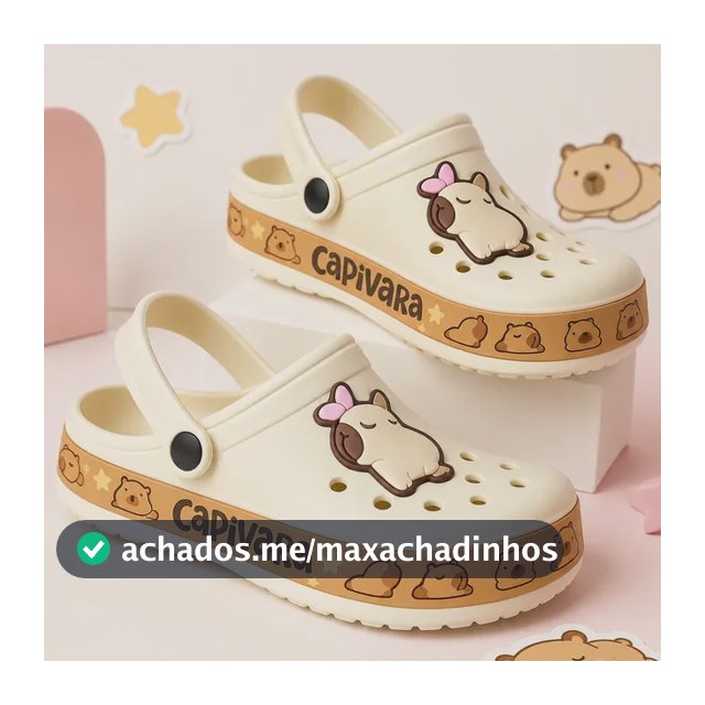 Babuche Adulto Capivara Antiderrapante Confort Chinelo Nuvem