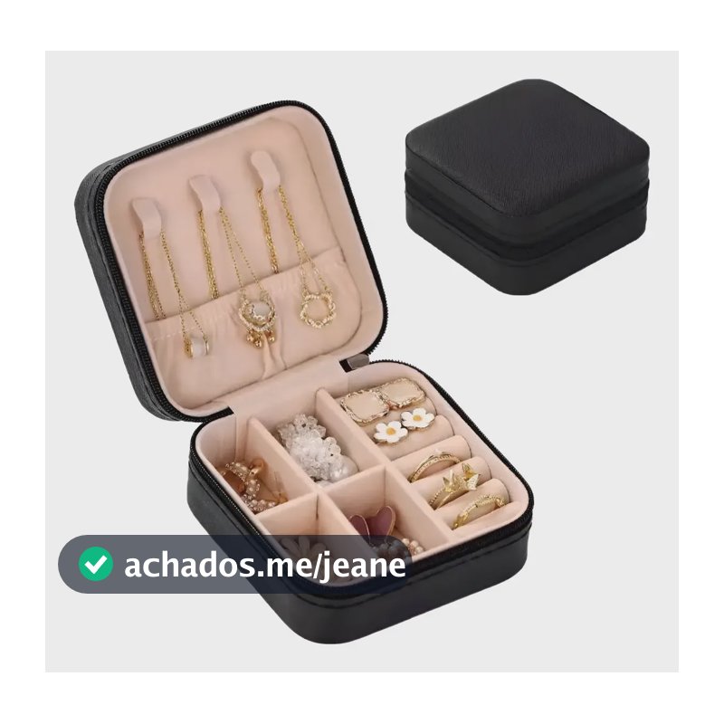 Mini Porta Joias Cor Preta