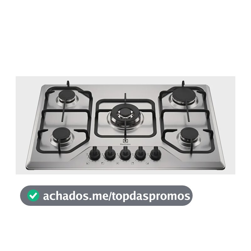 Electrolux Ke5xc Cooktop 5 Bocas A Gás Grade Ferro Bivolt