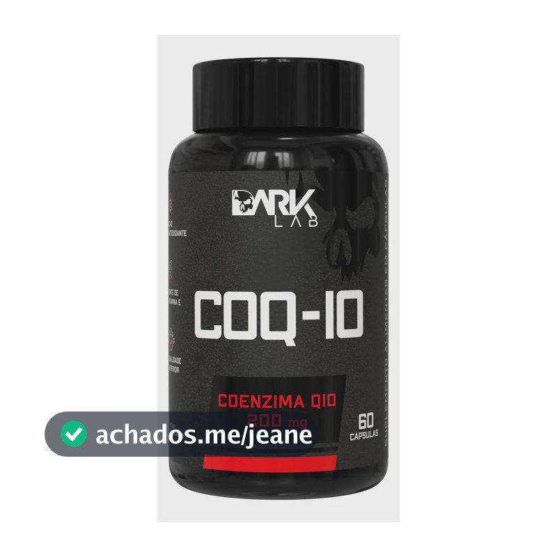 Coenzima Q10 200mg Por Porção 60 Cápsulas Dark Lab Sem Sabor