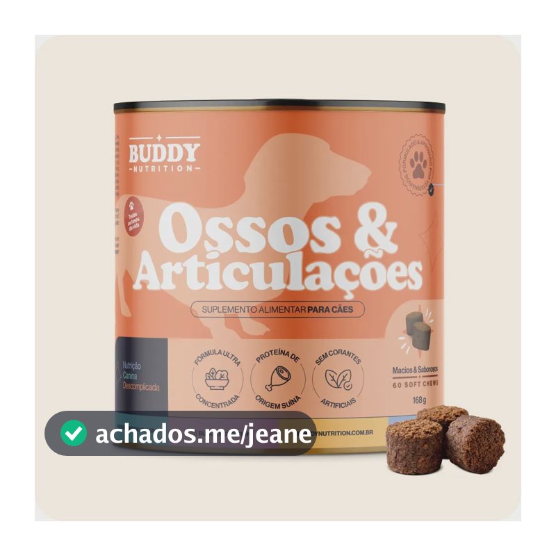 Ossos & Articulações Suplemento Alimentar Cães Buddy