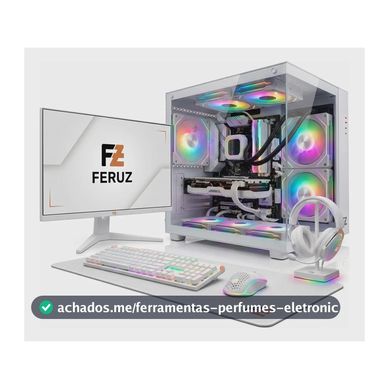 Pc Gamer Branco I7 32gb Computador Placa Video Ddr5 Completo 620 Gb 32 Gb Nvidia Gtx 4gb Ddr5