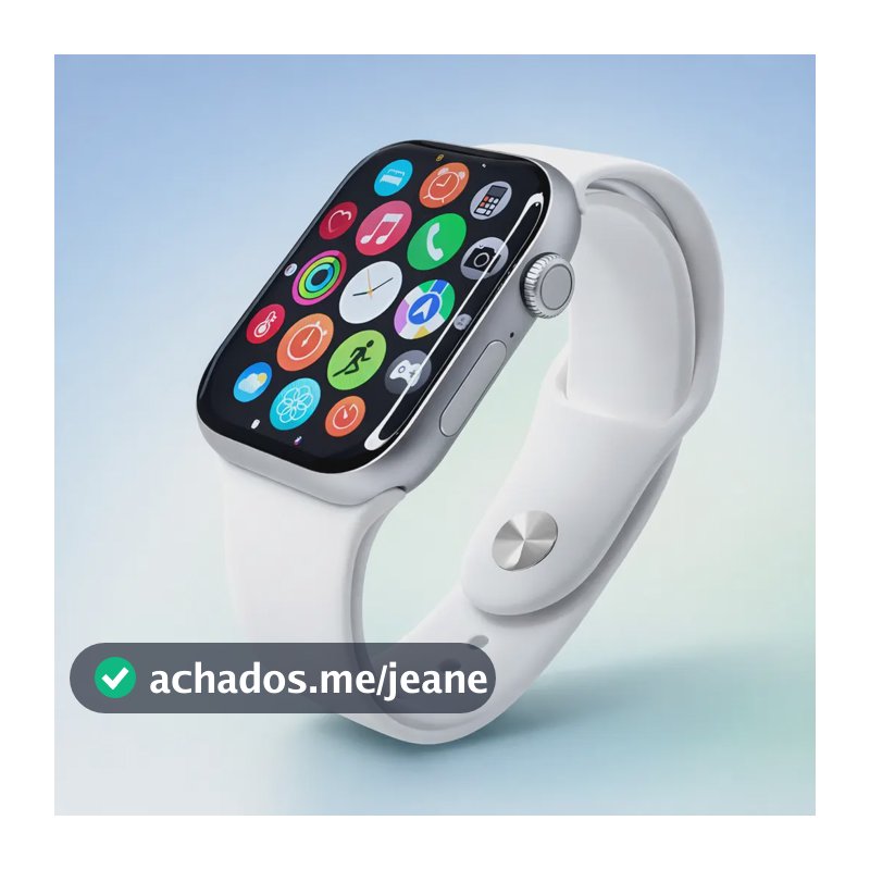 Smartwatch S10 Série 10 Relógio Digital Masculino Feminino Resistente A Agua Caixa Prateado Com 2 Pulseiras Smartwatch Completo Compatível Android E Ios Monitor Atividades 3 Tech Liso prateado