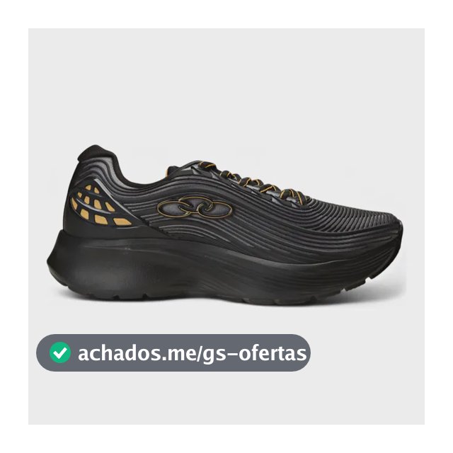 Tênis Esportivo Masculino Fluir Olympikus Preto/chumbo Liso 42 Br
