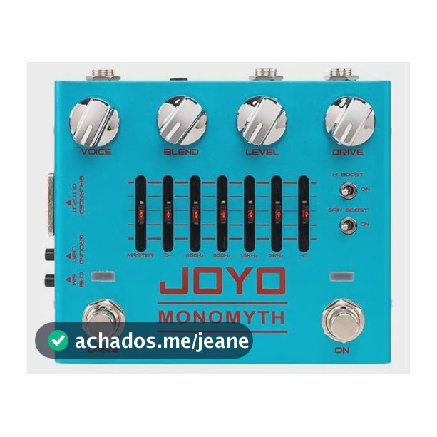 Pedal Drive Baixo Joyo Preamp Monomyth R-26 Análogo 9V
