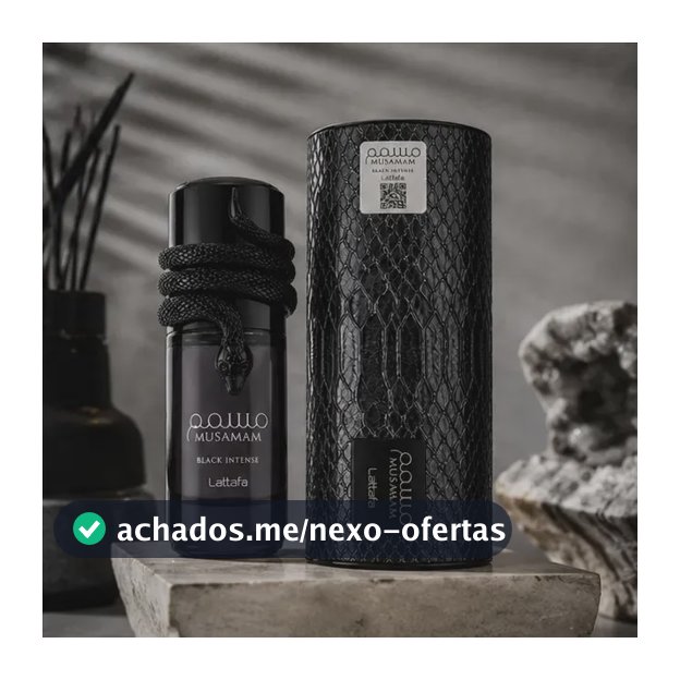 Lattafa Musamam Black Intense 100 ml Masculino Eau de parfum