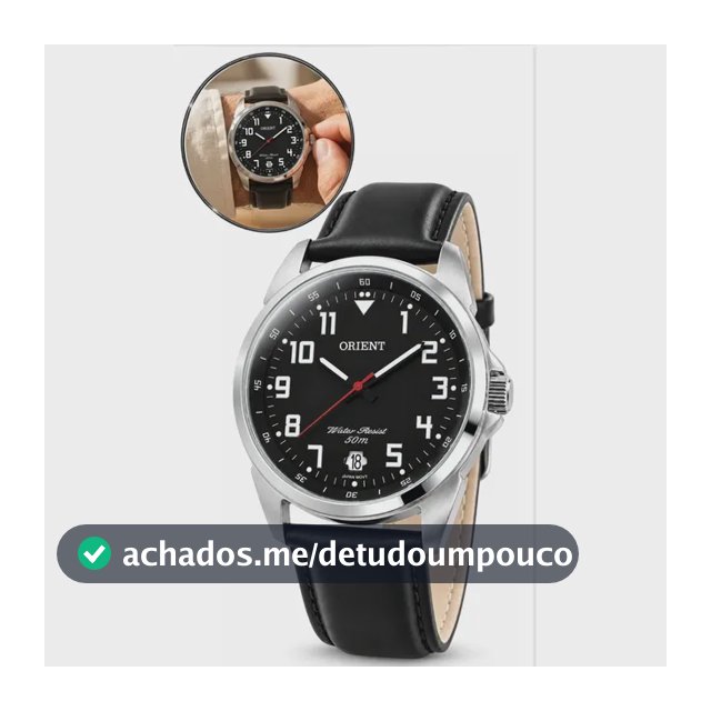 Relógio Orient Mbsc1031 P2px Masculino Couro Quartzo 50 m