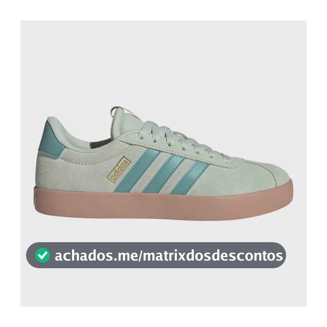 Tênis Feminino Vl Court 3.0 adidas Verde Liso 36 Br