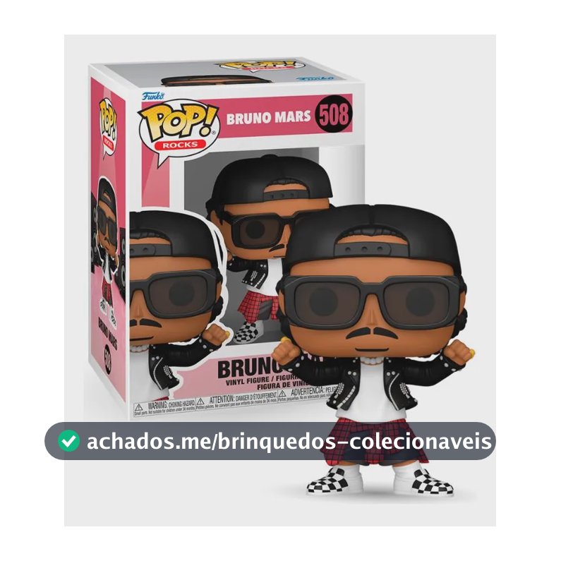 Boneco Funko Pop! Rocks Bruno Mars (apt.)