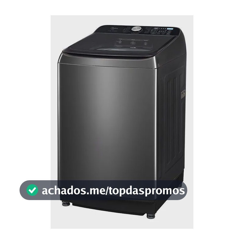 Lavadora De Roupas Midea 14,5 Kg Wave Impeller Titanium 220v 220v Preto