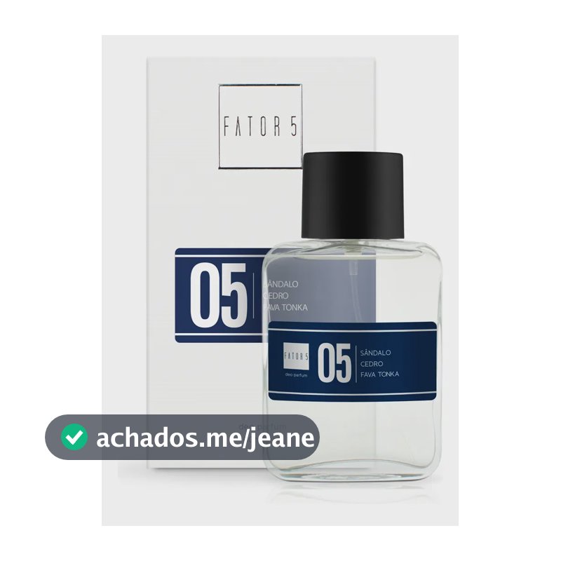 Perfume Fator 5 - Nº 05 Masculino 60 Ml