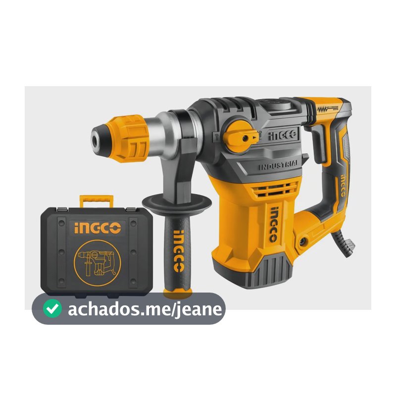 Martelete eletropneumático Ingco Industrial RH150028 amarelo frequência de 60Hz com 1.5kW de potência