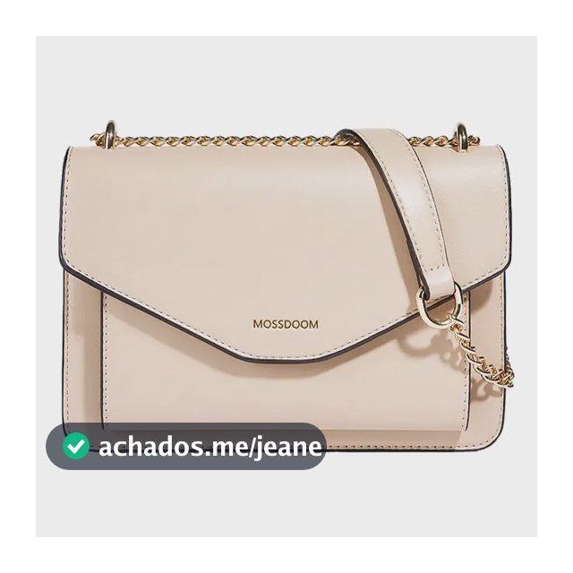 Bolsa Mossdoom Feminina Quadrada E Casual Com Corrente