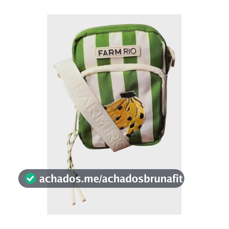 Bolsa Pouch Farm Gema Feminina Banana Tropical Off-White