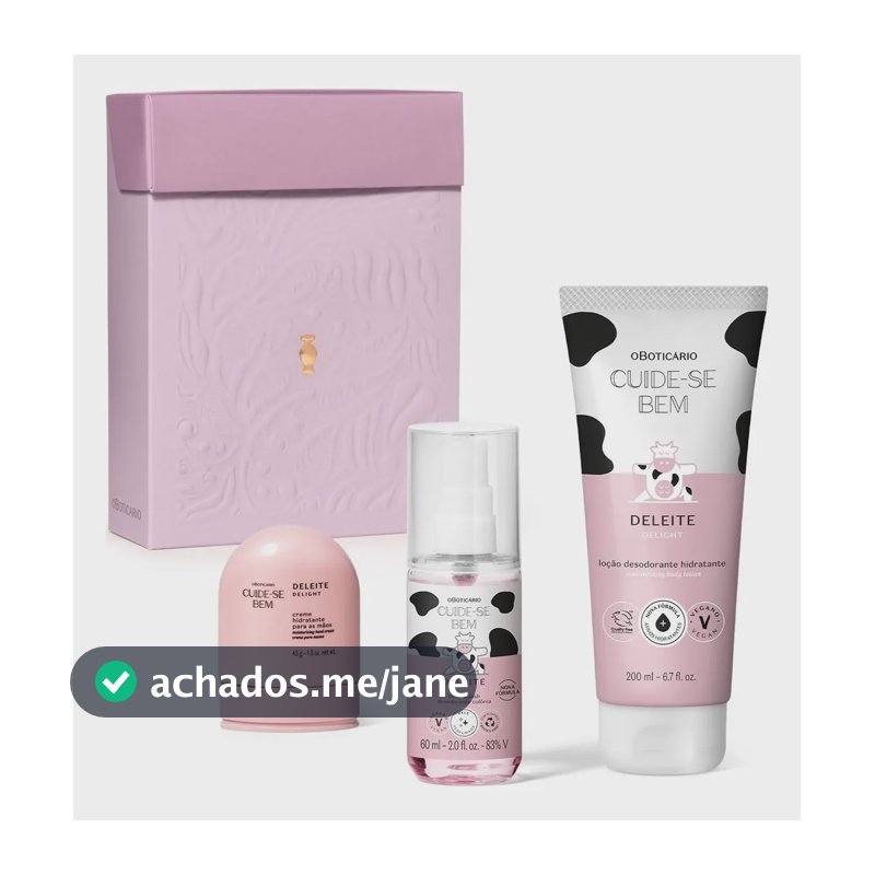 Presente Feminino Kit Cuide-se Bem Deleite O Boticário
