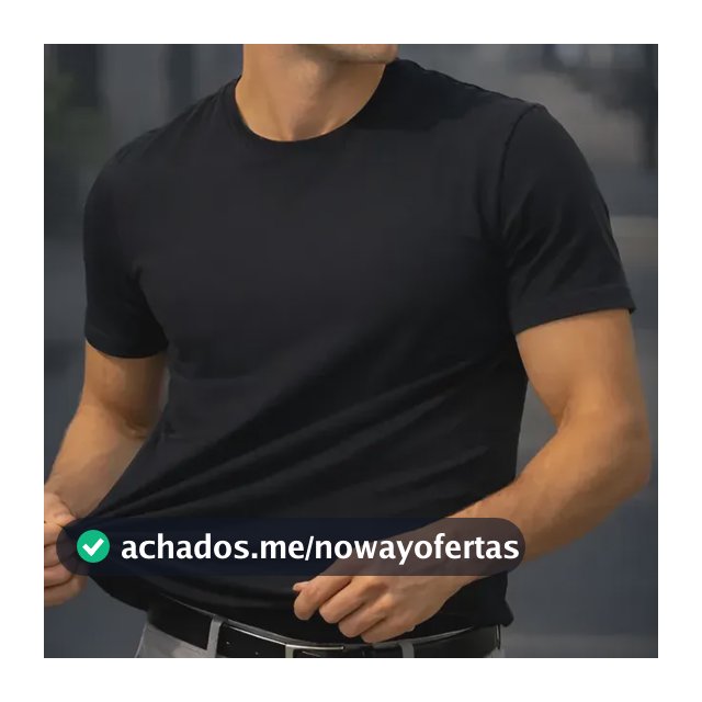Camiseta Basica Modal Masculina Algodão Malha Peruana Preto Sem Estampa Gg Liso