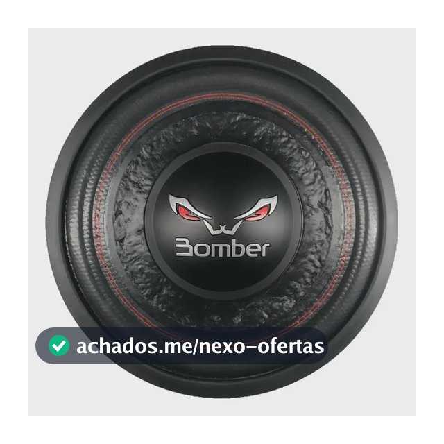Alto Falante Subwoofer 12 Pol Bomber Bicho Papão 600w 4 Ohms Cor Preto