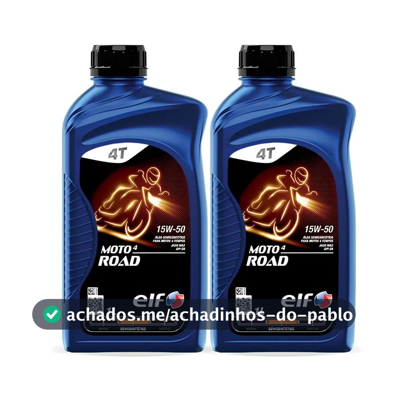 Kit 2 Óleo Para Moto 15w-50 Semissintético Elf Moto 4 Road