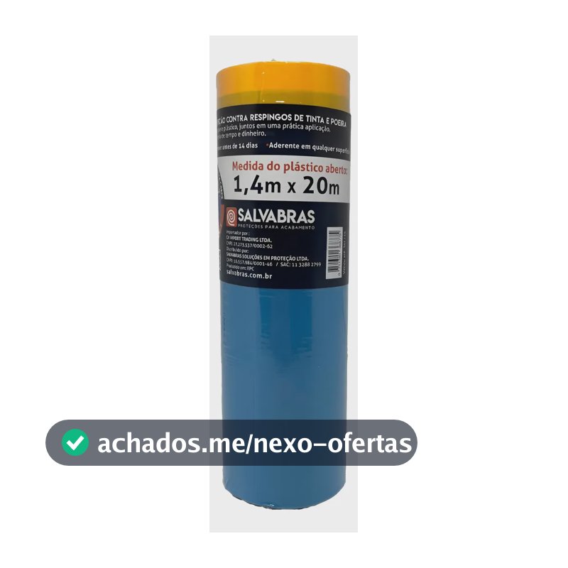 Filme Eletrostático Salva Pintura Contra Respingo 1,4m X 20m 0