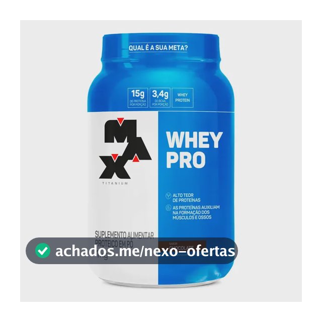 Proteína Max Titanium Whey Pro Concetrado em pó sabor Chocolate x 1kg