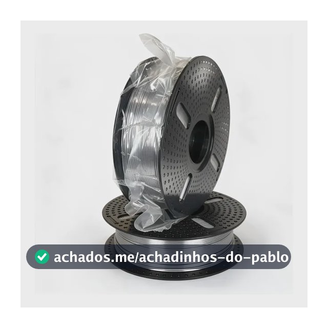Filamento Impressão 3d Pla Silk 1 Kg - Prata - Profil Prata