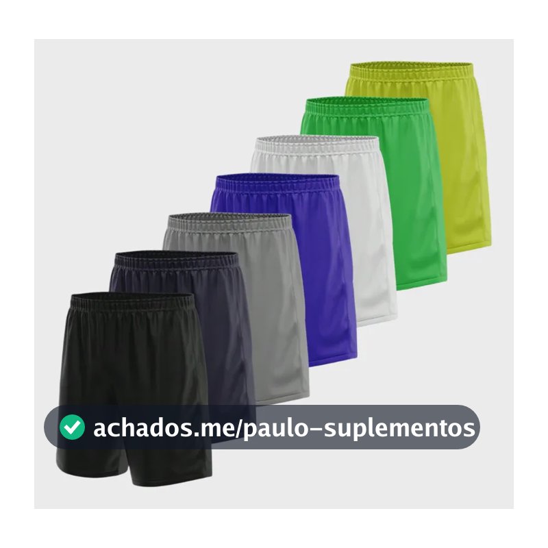 Kit 5 Bermudas Masculina Tipo Jogador Esporte Praia Treino Kit 5 Calção Masculino Sortido Gg