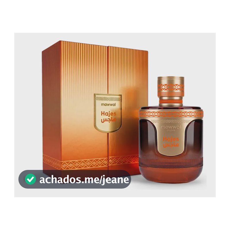 Perfume Árabe Hajes Charm Masculino 100ml Eau De Parfum