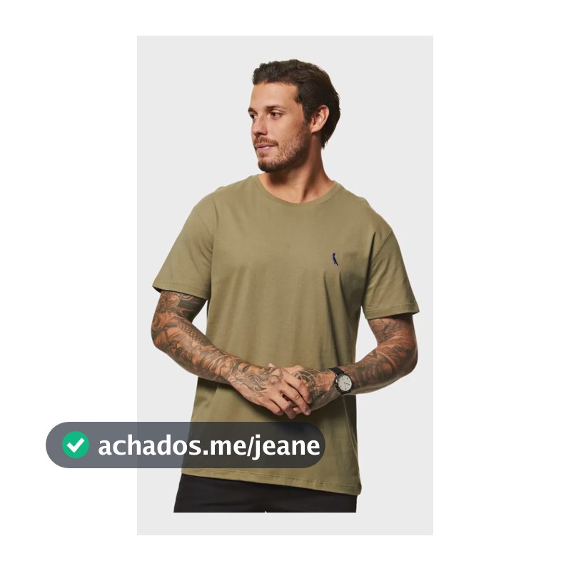 Camiseta Careca Reserva Masculino Militar N/a P Lisa