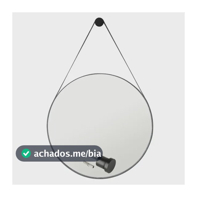 Espelho Para Banheiro Decorativo Redondo 60cm Com Suporte