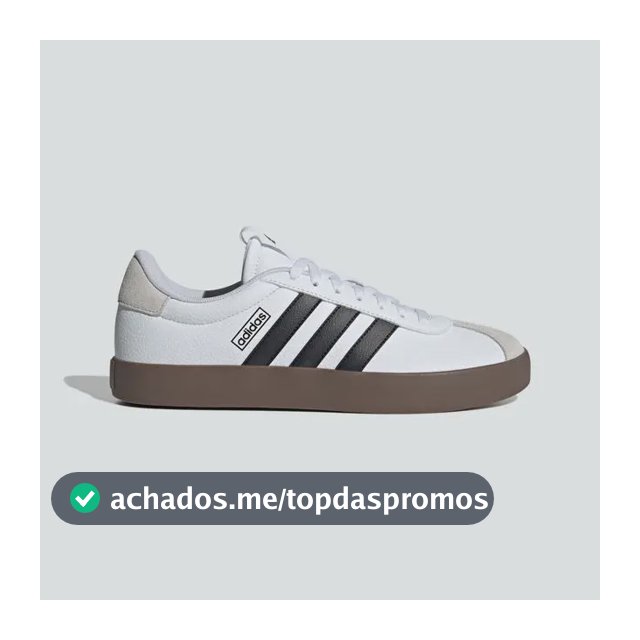 Tênis Casual Masculino Vl Court 3.0 adidas Branco/preto Liso 40 Br
