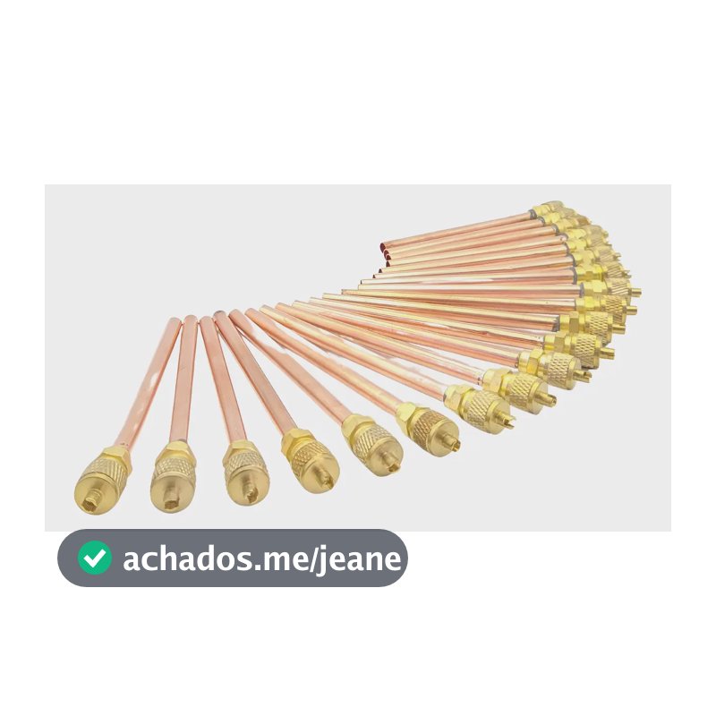 Kit 50 Válvulas De Serviço Refrigeração Schrader 1/4 - 100mm