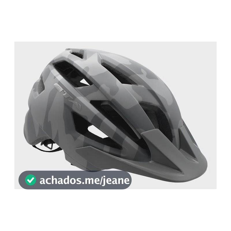 Capacete MTB GTA Enduro Explorer Cinza M 54-58cm Ventilado Viseira Removível