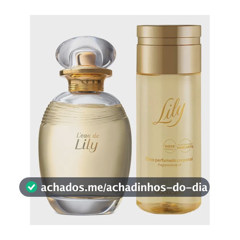 Lily : L'eau Colônia 75ml + Óleo Perfumado Corporal 150ml