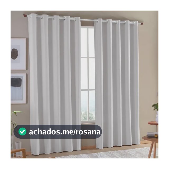 Cortina Blackout 100% 2,80x2,30 Corta Luz Sala Quarto