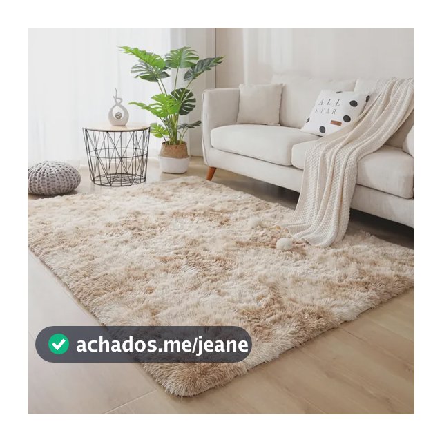 Tapete Felpudo 1,40x1,00 Sala E Quarto Peludo Macio