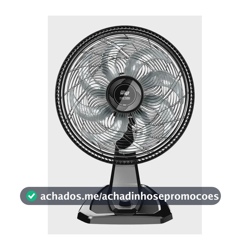 Ventilador Parede Mesa 8 Pás 180W WAP FLOW TURBO WV01PR